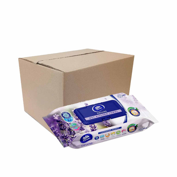 Vinda Deluxe Kitchen Wet Wipes Lavender Scent 40pcs/pack (highest price)