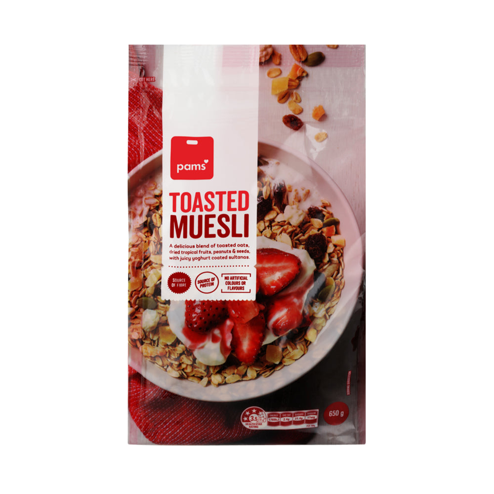 Pams Muesli Toasted 650g