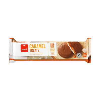 Pams Biscuits Chocolate Caramel Treat 200g