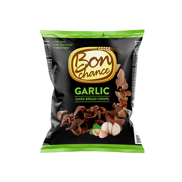 Bon Chance Dark Bread Crisps With Garlic 120g (highest price)