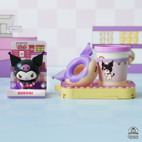 (Exclusive) Kuromi Coffee & Donut Set - Sanrio Konbini Building Blocks 1set (highest price)