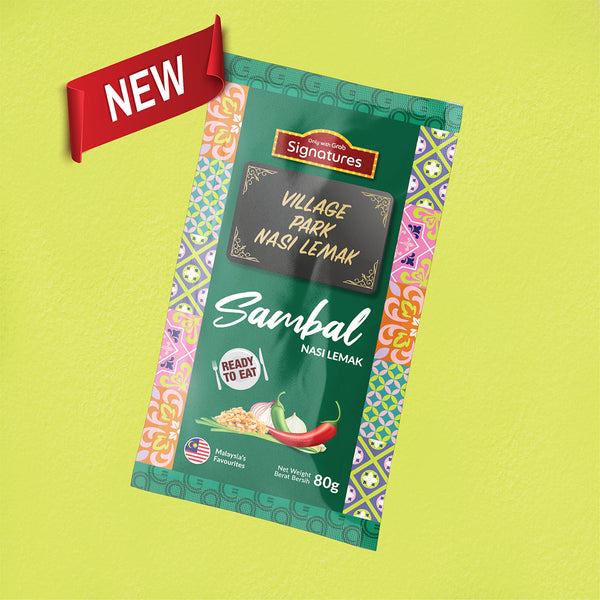 Grab Signatures Village Park Nasi Lemak Sambal Sachet 80g