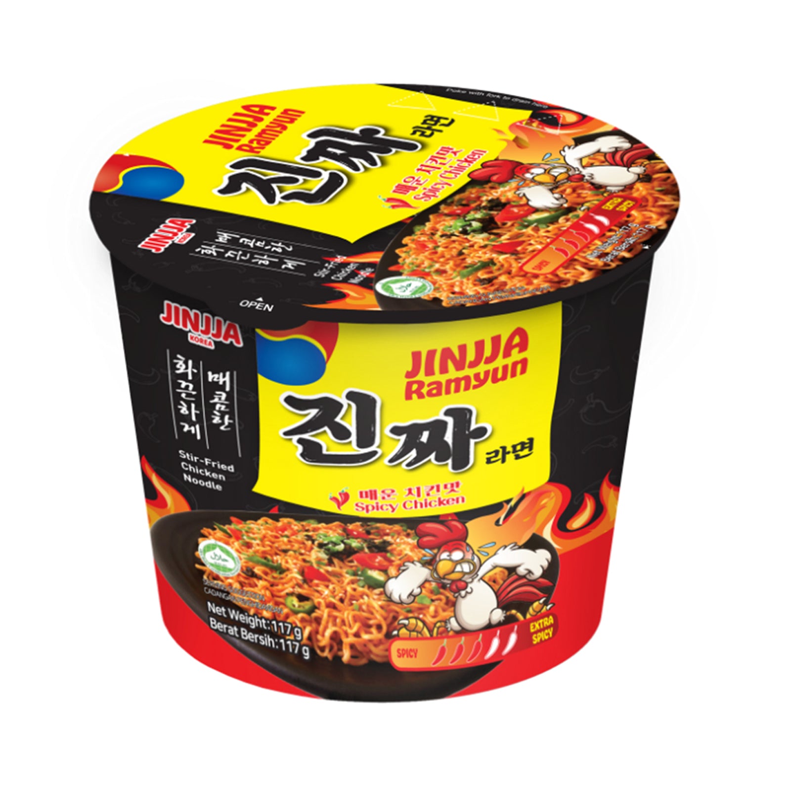 Jinjja Ramyun Spicy Chicken Bowl 117g