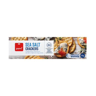 Pams Crackers Sea Salt 173g
