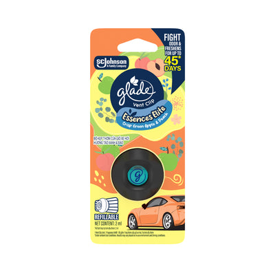 Glade Vent Clip Apple and Peach Starter Kit 2ml