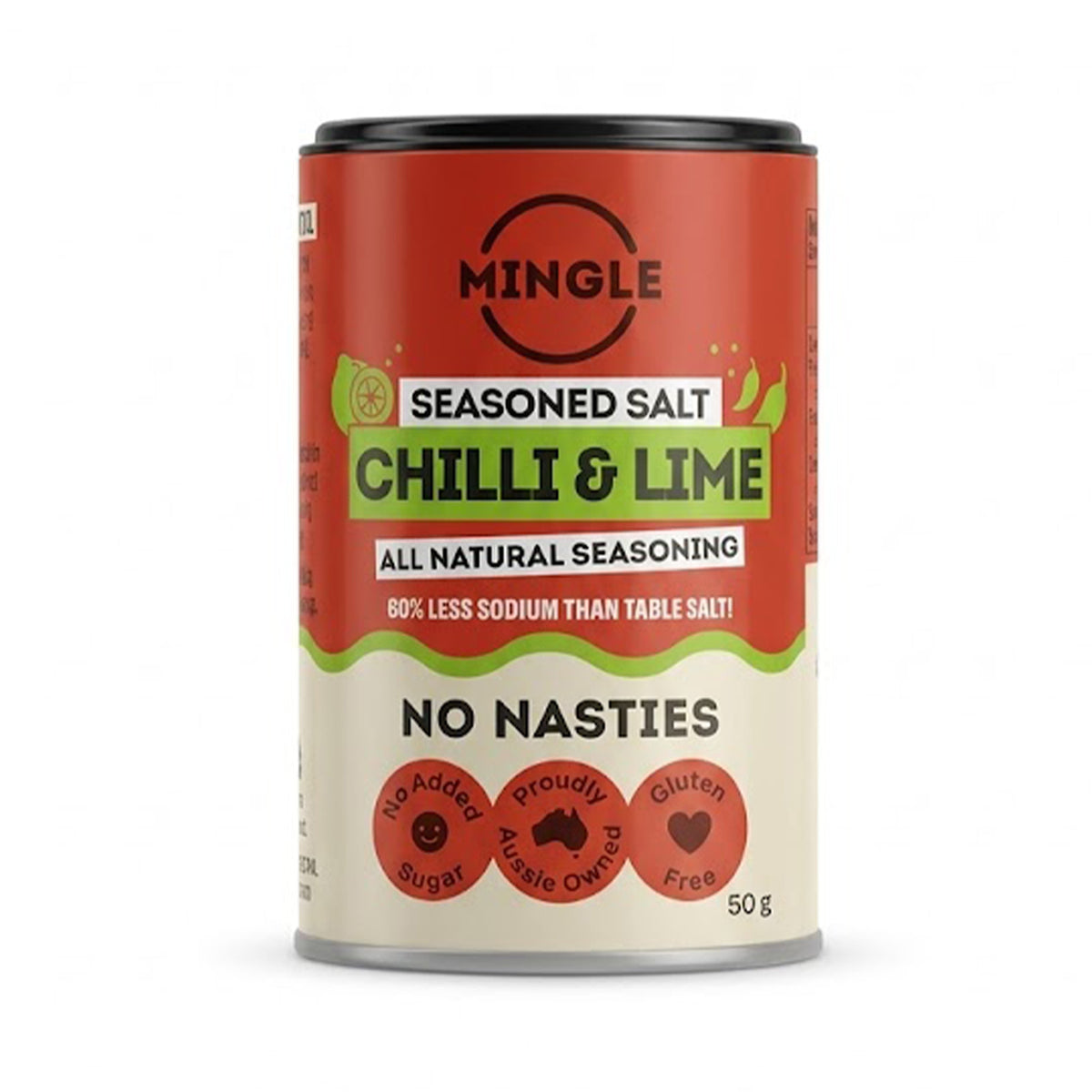 Mingle All Natural Seasoning Chilli & Lime 50g