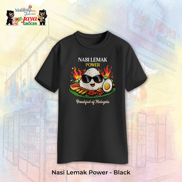 JS Apparel - Nasi Lemak Power (Black-M)