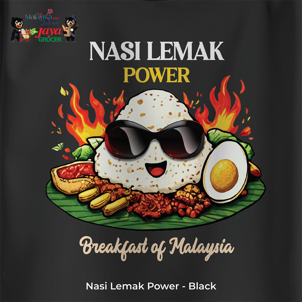 JS Apparel - Nasi Lemak Power (Black-M)