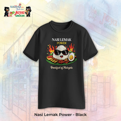 JS Apparel - Nasi Lemak Power (Black-L)