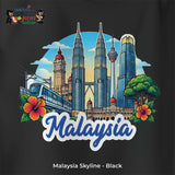 JS Apparel - Malaysia Skyline (Black-XL)