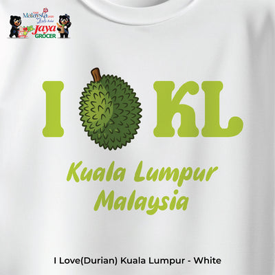 JS Apparel - I Durian KL (White-L)
