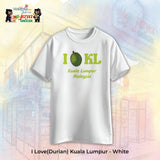 JS Apparel - I Durian KL (White-XL)