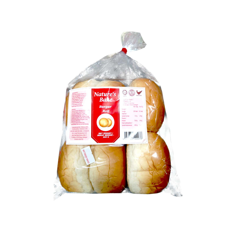 Nature's Bake Burger Roll 300g