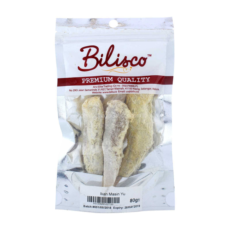 Bilisco Salted Yu Fish (Ikan Yu) 80g