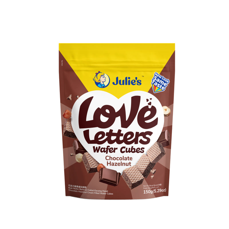 Julies Wafer Cube Hazelnut 150g