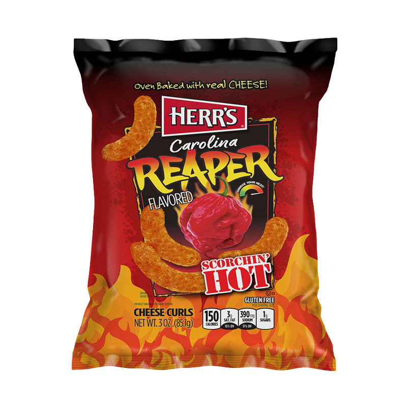 Herrs Carolina Reaper Cheese Curl 184g