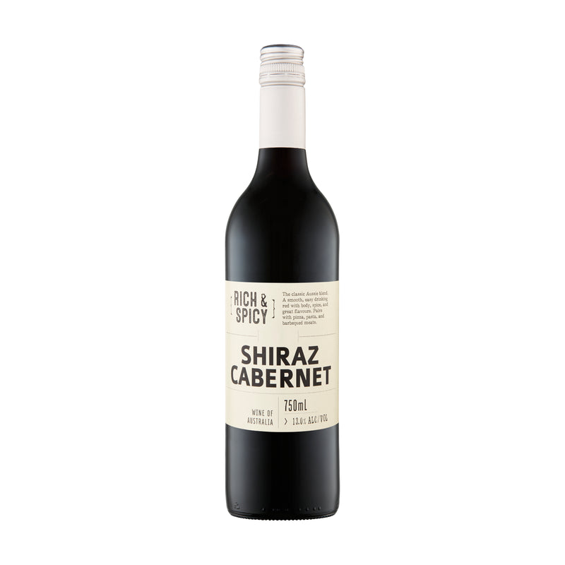 Cleanskin Rich & Spicy Shiraz Cabernet 750ml